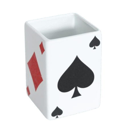 Vaso Quadrado Cartas