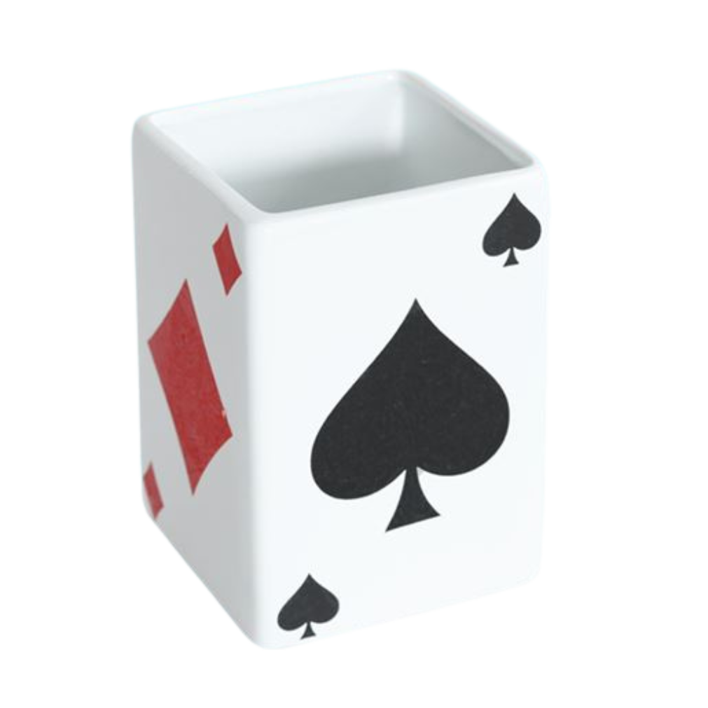 Vaso Quadrado Cartas